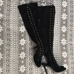 Long Boots  Black /New /size 7 /Breckelle’s